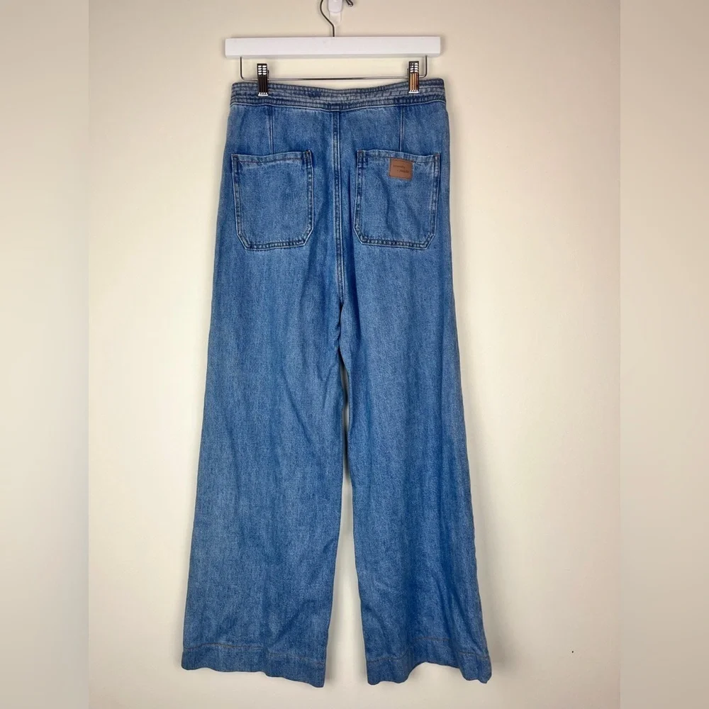 seventy + mochi Marie Jeans in Summer Vintage size 28 sailor high rise wide leg